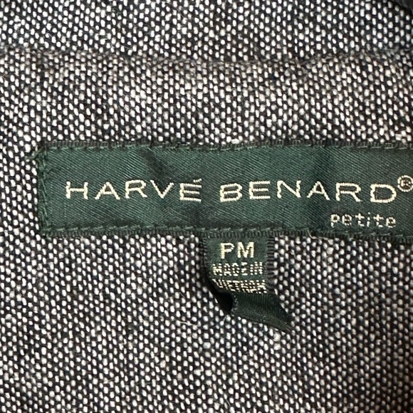 Harve Benard Classic Wool Blend Button Front Blazer Size Petite Medium - Picture 4 of 9